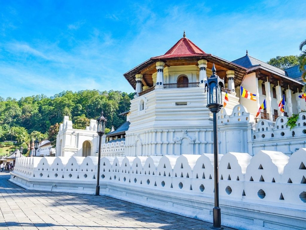 Temple of the Sacred Tooth Relic in Kandy, Sri Lanka